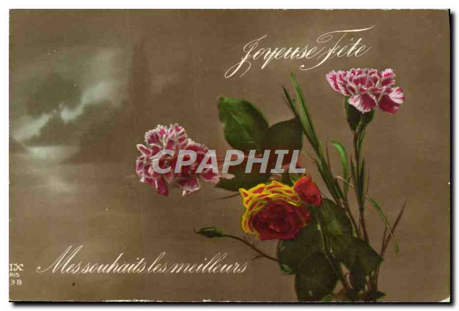 CPA Fantaisie Fleurs
