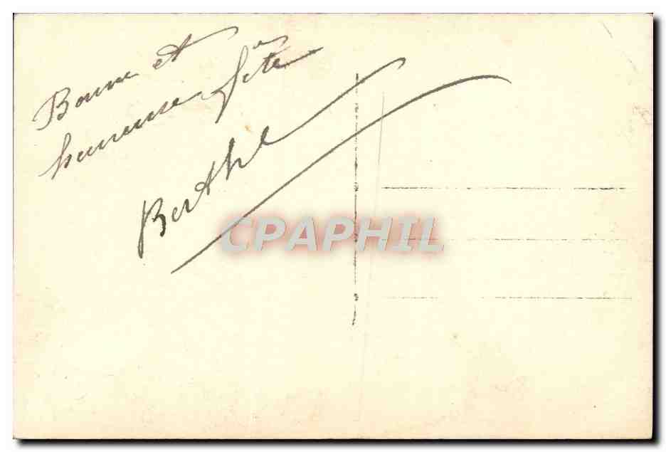 CPA Fantaisie Fleurs — Verso