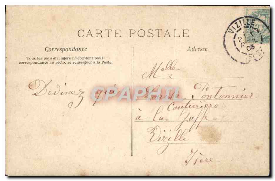 Junge Frau mit einem dekorierten Korb — A.N. PARIS n°337 — Rückseite