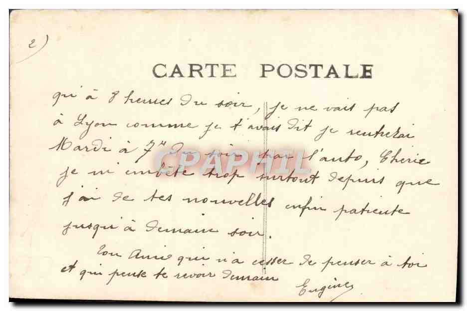 CPA Fantaisie Homme  — Verso
