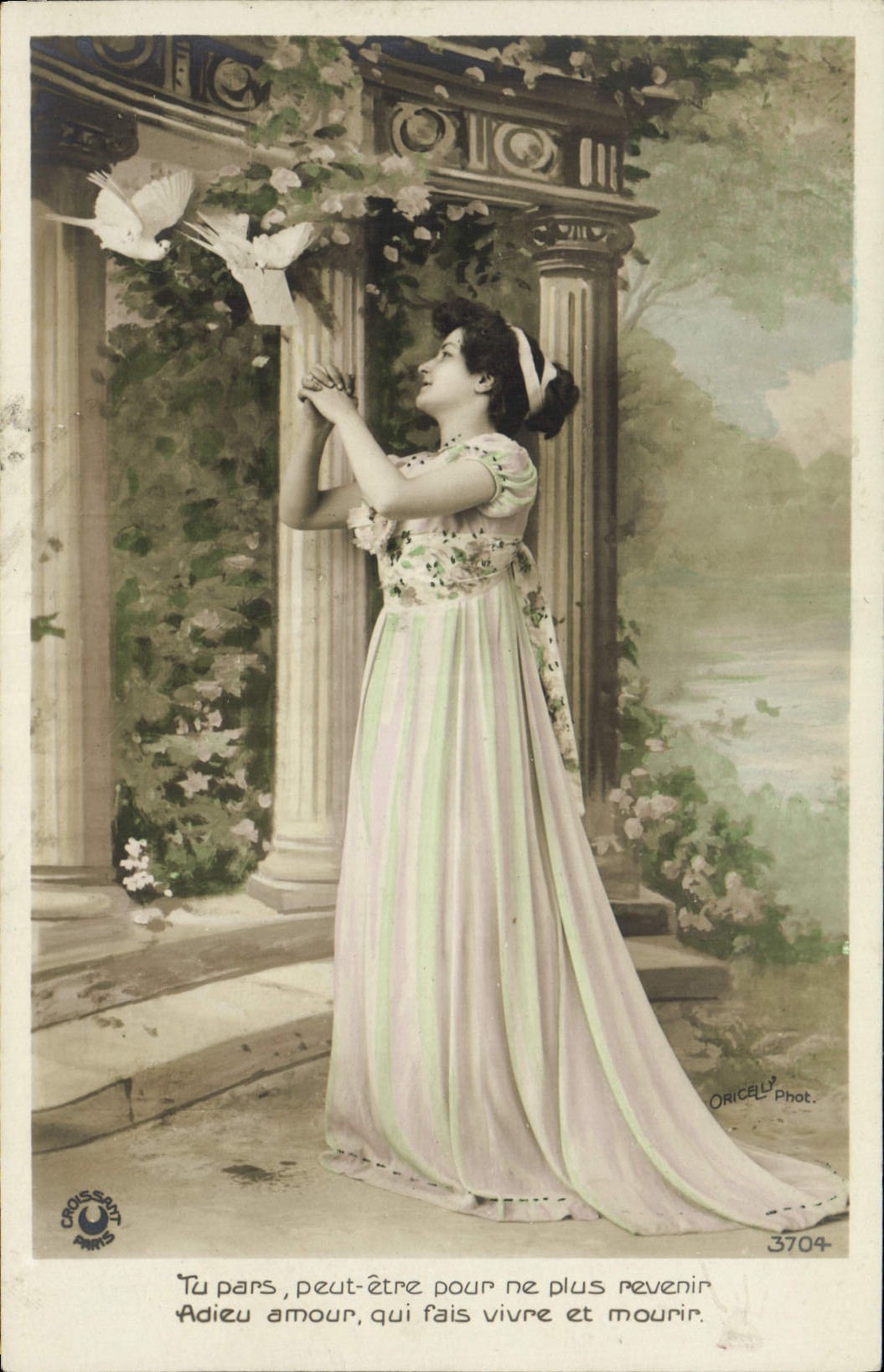 Femme en robe longue — Adieu amour — Oricelly Phot. n°3704