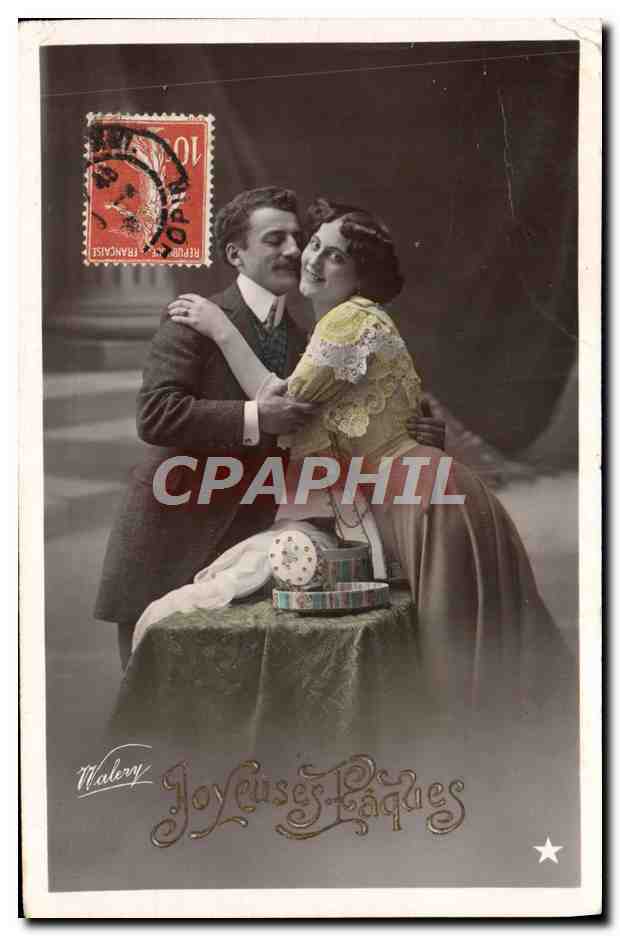 CPA Fantaisie Femme Paques 