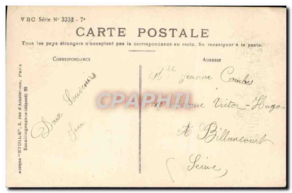 CPA Fantaisie Femme Paques  — Rückseite