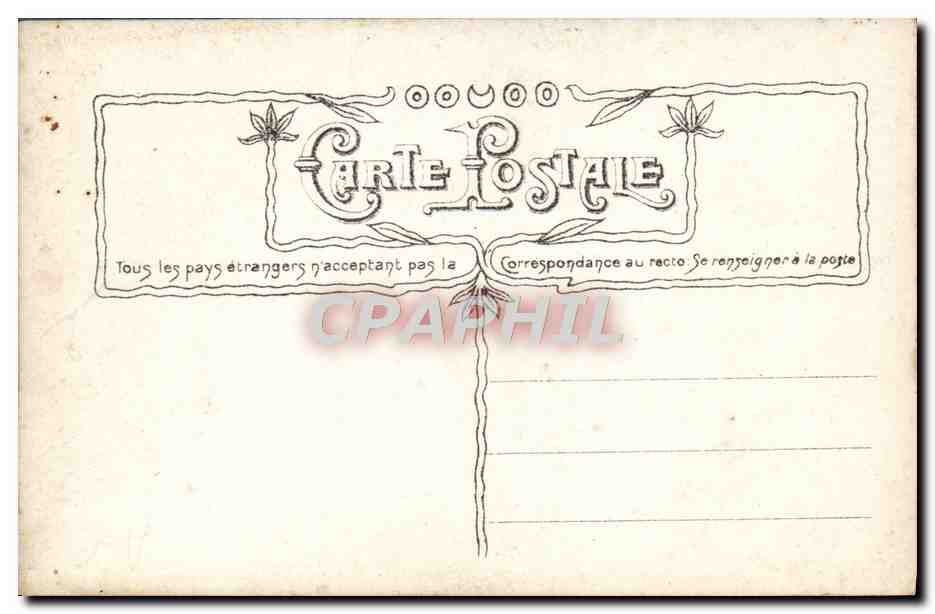 CPA Fantaisie Homme Paques  — Rückseite