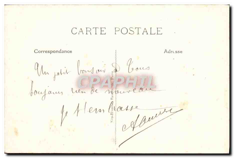 CPA Fantaisie Fleurs  — Back