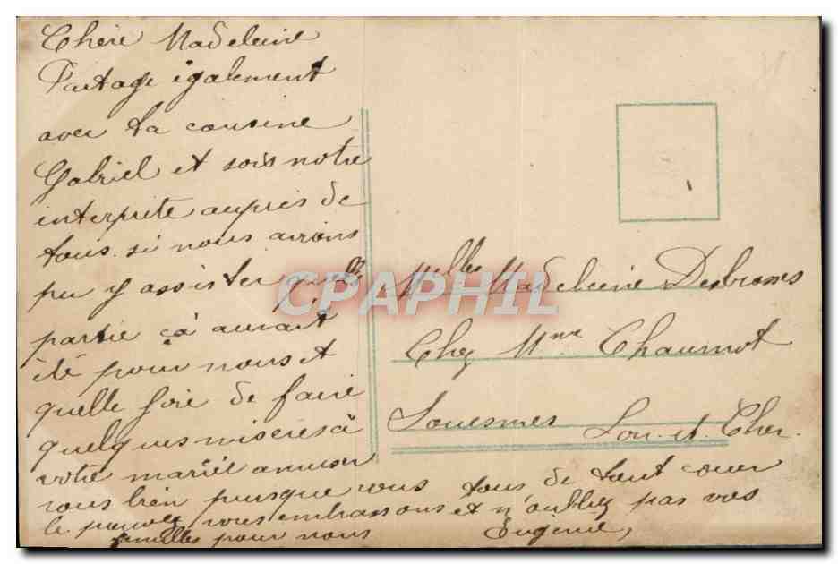 CPA Fantaisie Femme Muguet  — Verso