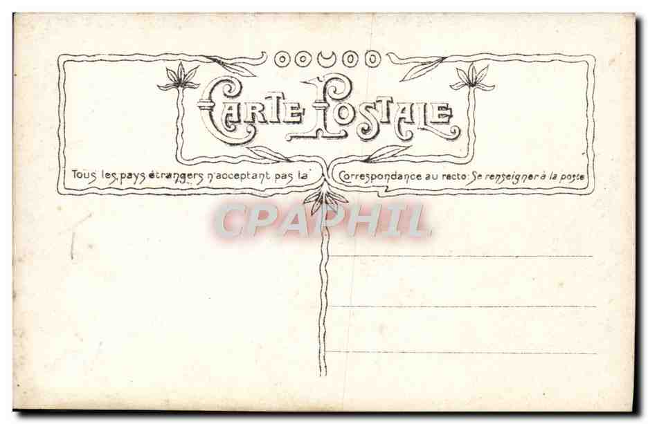 CPA Fantaisie homme oeufs Paques  — Rückseite