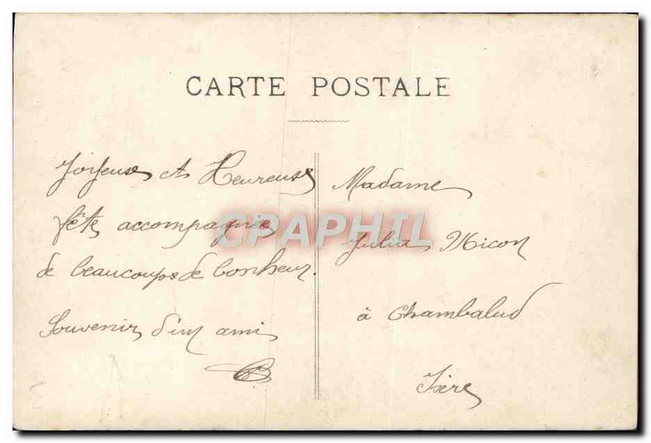 CPA Fantaisie Femme  — Verso