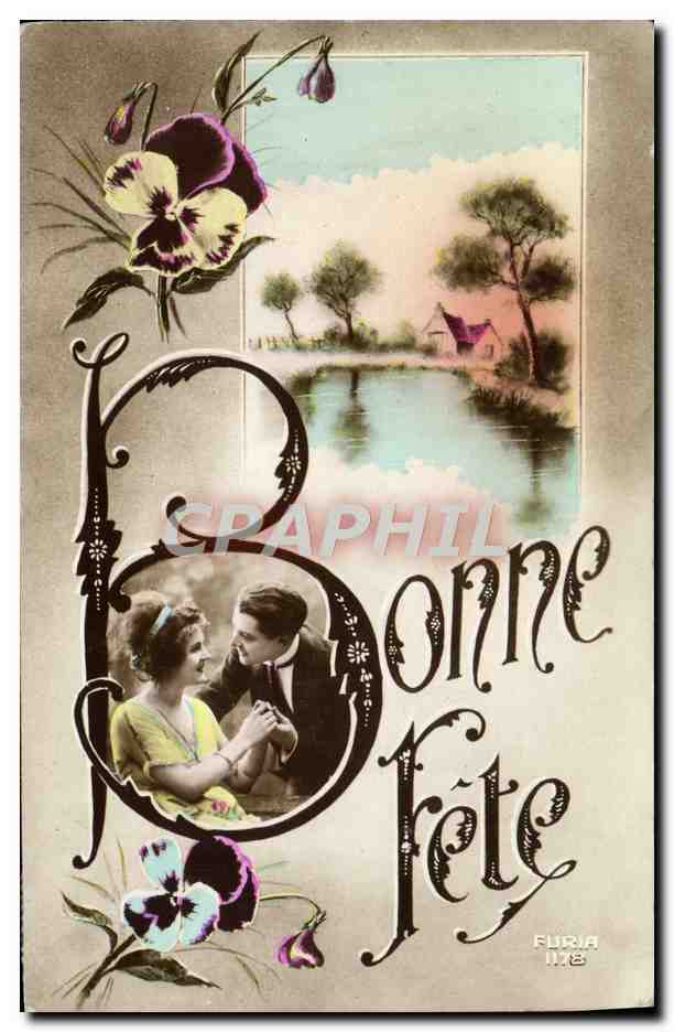 CPA Fantaisie Femme Bonne fete