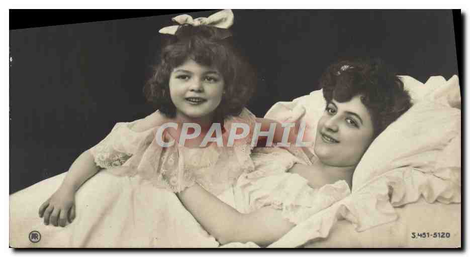 CPA Fantaisie Femme Enfant