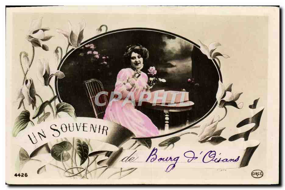 CPA Fantaisie Femme Souvenir de Bourg d'Oisans