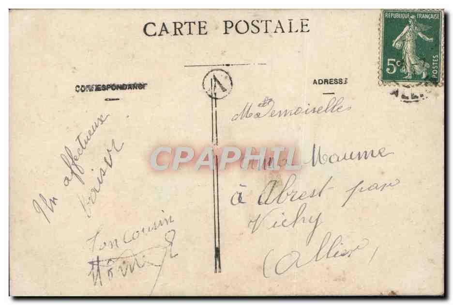 CPA Fantaisie Homme  — Rückseite