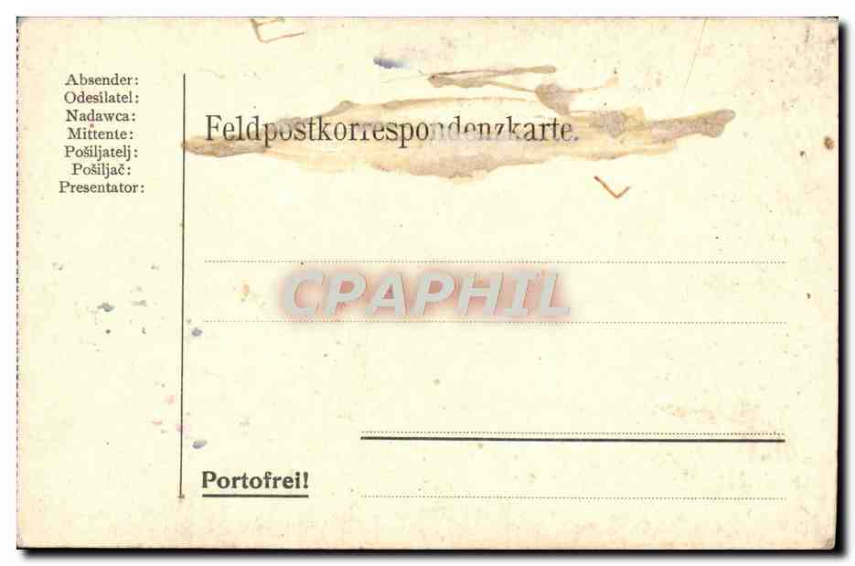 CPA Fantaisie Bord de l'eau  — Rückseite