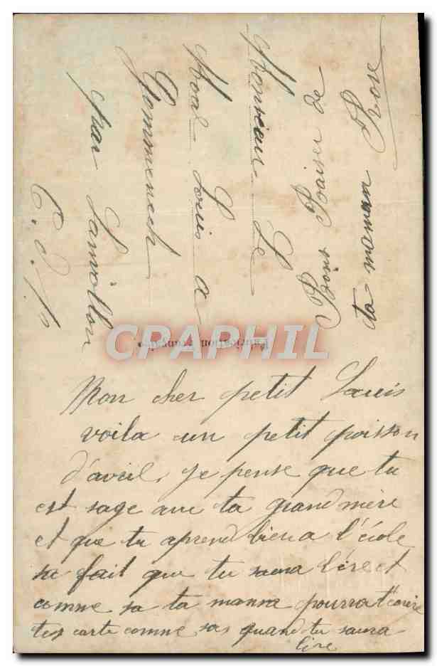 CPA Fantaisie Enfant  — Rückseite