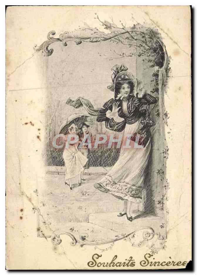 CPA Fantaisie Femme