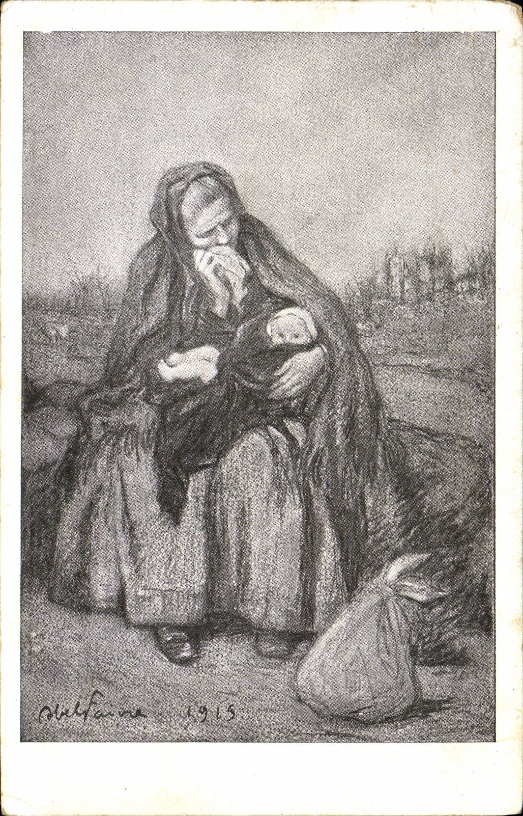 CPA Fantaisie Femme 