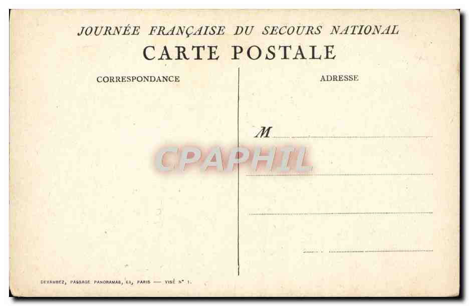 CPA Fantaisie Femme  — Verso