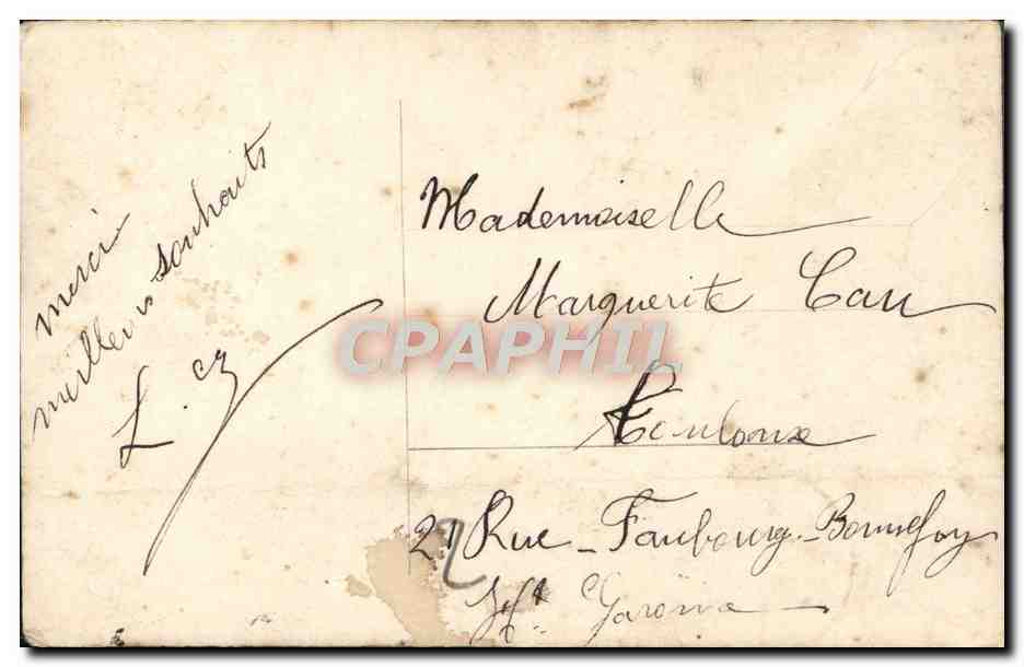 CPA Fantaisie Femme — Verso