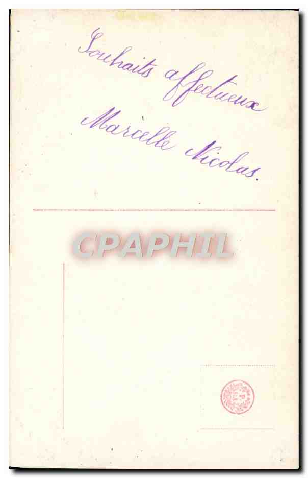 Mädchen mit Blumenbouquet — Frohes Neues Jahr — Verlag CPAPHIL, Nr. 2200/3 — Rückseite