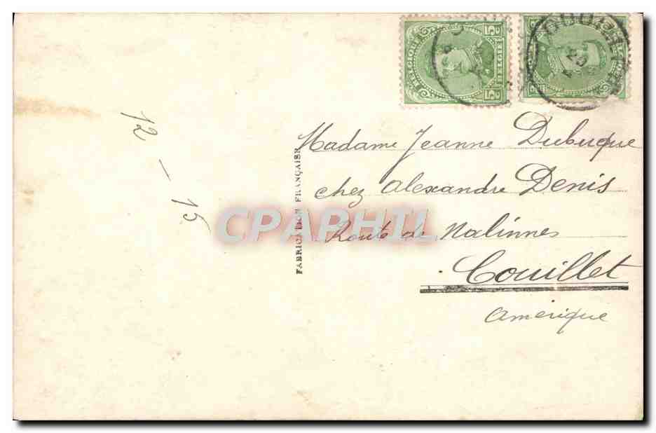 Les Heures Heureuses — Le Doux Madrigal — n° 2208 — Verlag Fabrique de Philangais — Rückseite