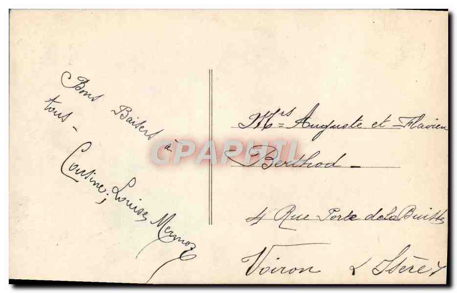 CPA Fantaisie Enfant Poissons 1er avril — Rückseite
