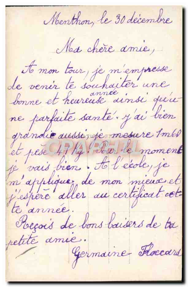 CPA Fantaisie Enfant — Rückseite