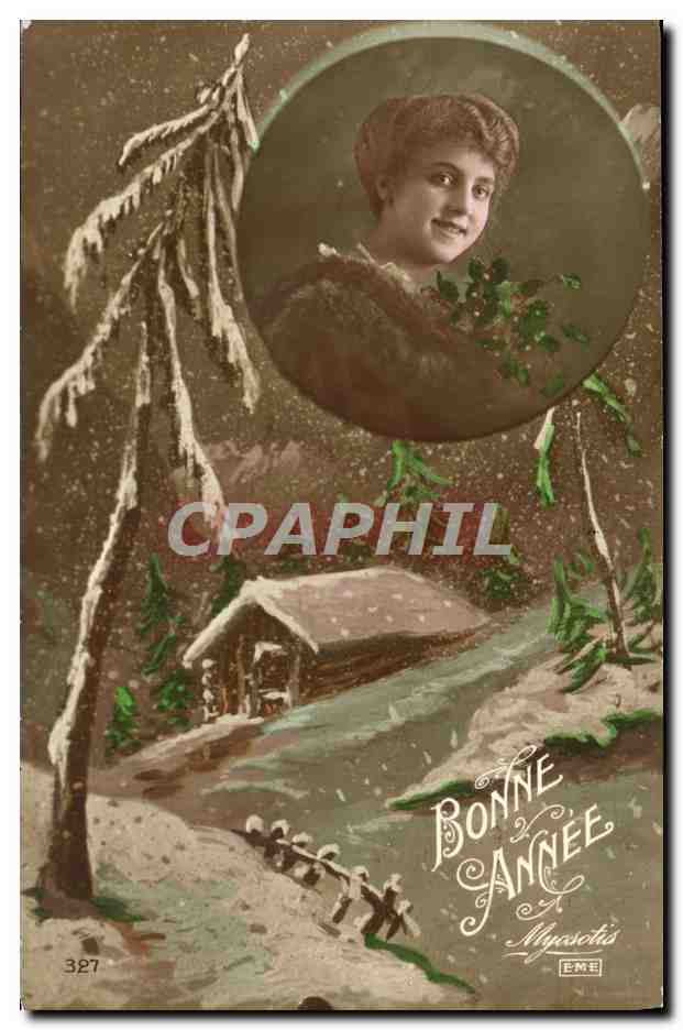 CPA Fantaisie Femme Bonne annee