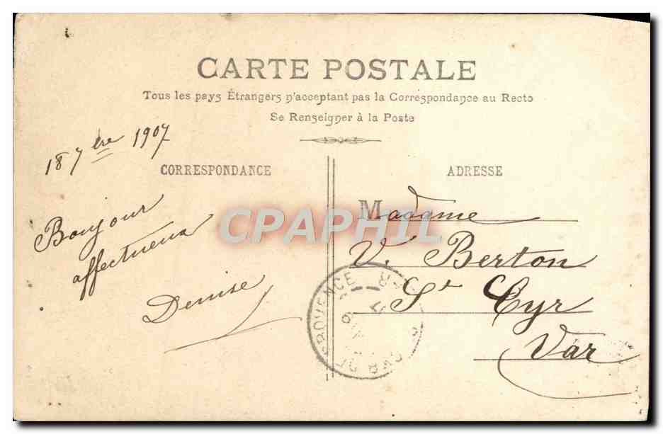 CPA Fantaisie Femme Bony  — Verso