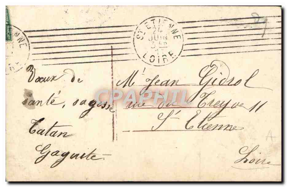 CPA Fantaisie Femme Enfants — Verso