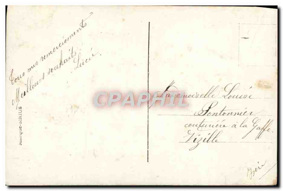 CPA Fantaisie Femme  — Verso