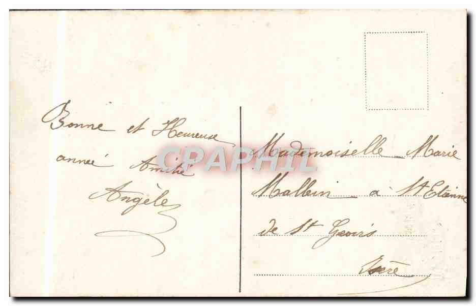 CPA Fantaisie Femme — Verso