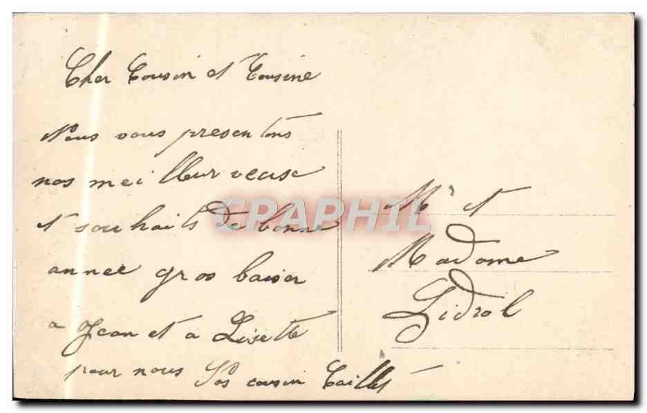 CPA Fantaisie Enfant — Verso