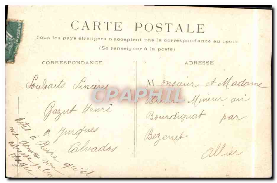 CPA Fantaisie Enfant Bebe — Rückseite