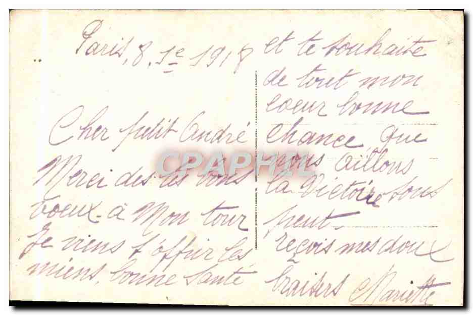 CPA Fantaisie Femme — Verso