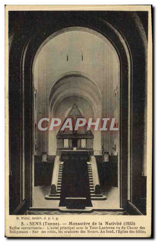 CPA Sens Monastere de la Nativite Eglise conventuelle