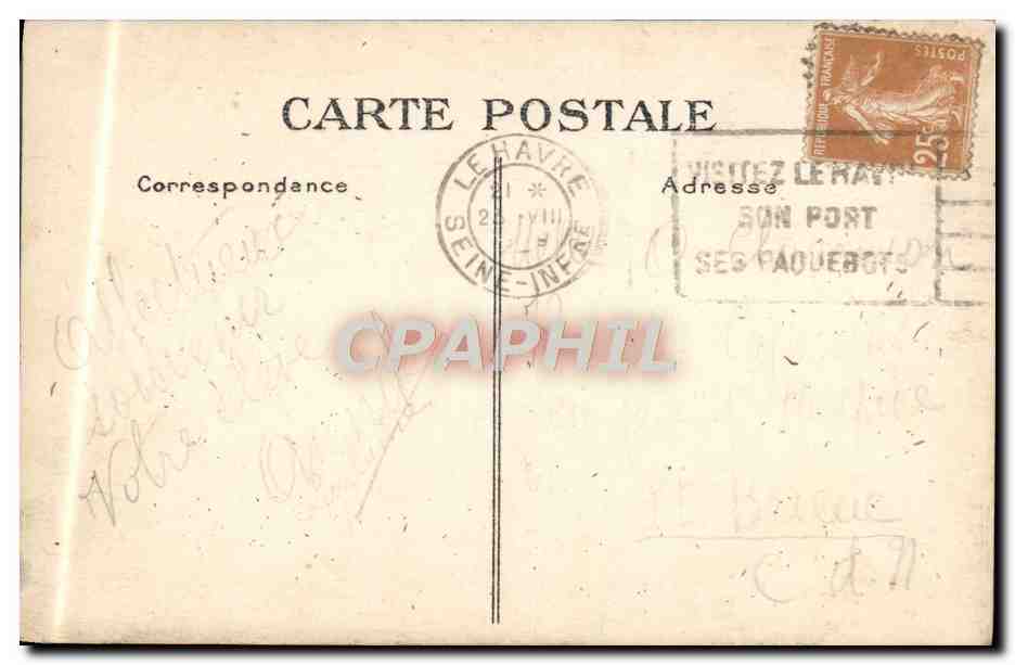 CPA Sainte Adresse Le pain de sucre — Rückseite