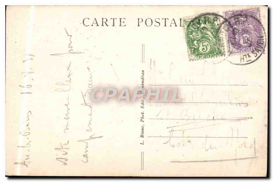CPA Aix les Bians Rumilly a Seyssel Val de Fier en aval du barrage  — Verso