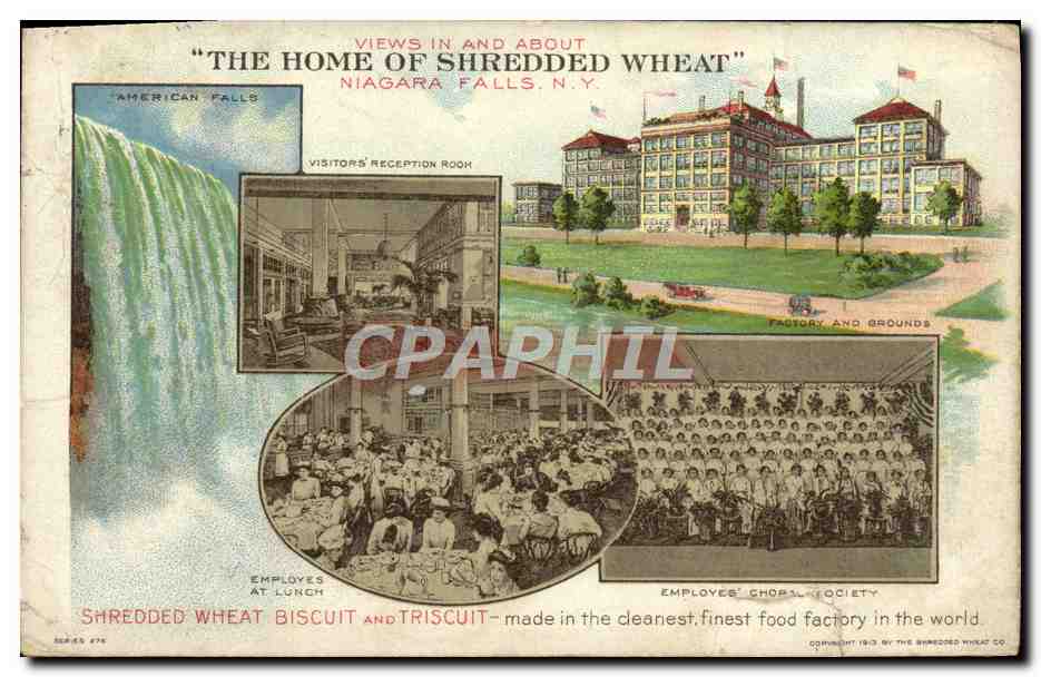 CPA The Home of shredded Wheat Niagara Falls New York 
