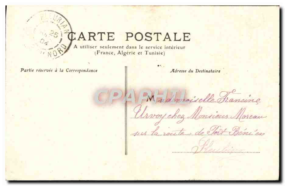 CPA Musique de Chambre Enfants Violon Piano — Verso