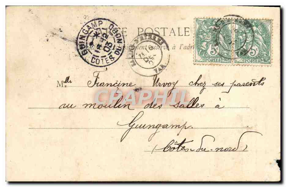 CPA La Bohemienne Enfant Gitan Gitane Gypsie Cartomancie Cartes Voyance — Verso