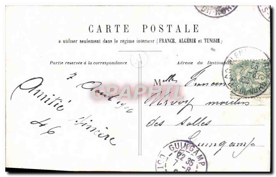 CPA La bouche aimee est une coupe Femme — Verso
