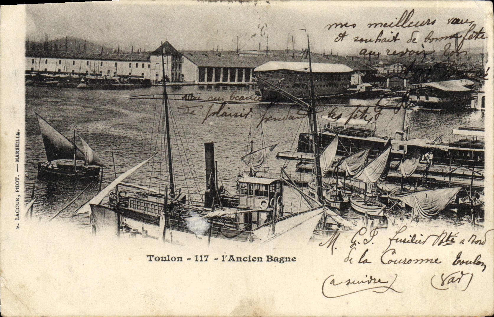 CPA Toulon L'Ancien Bagne Bateaux