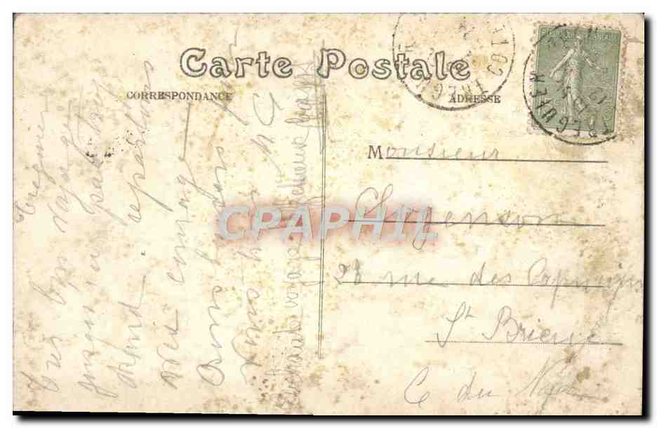 CPA Pons L'Ancien Chateau des Sires de Pons Mairie — Back