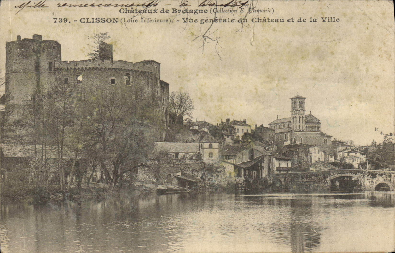 CPA Clisson Vue Generale du Chateau et de la Ville