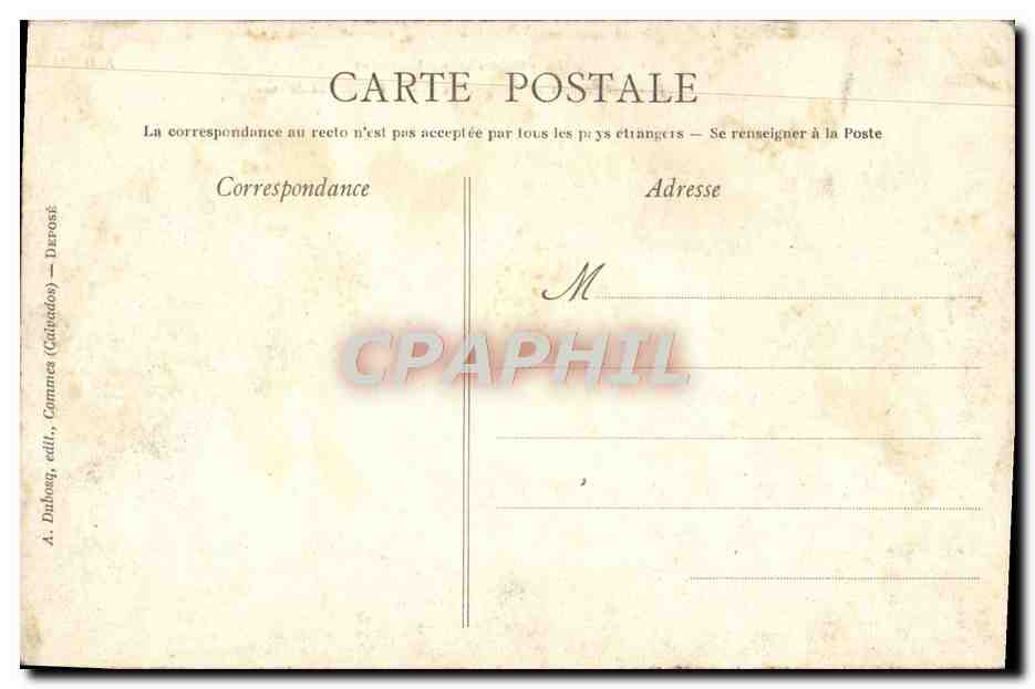 CPA Balleroy Les Jardins et le Chateau vus de Face — Verso