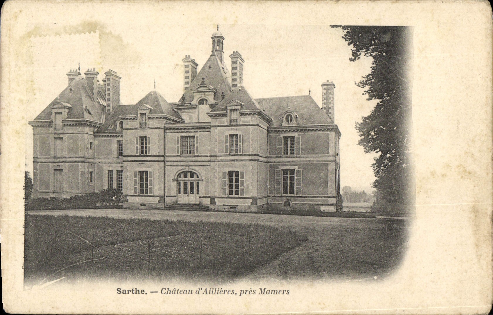 CPA Chateau d'Aillieres pres Mamers