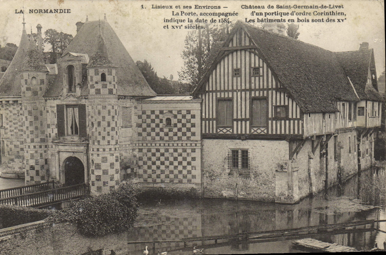 Lisieux und seine Umgebung — Schloss Saint-Germain-de-Livet — Verlag La Normandie, Nr. 1