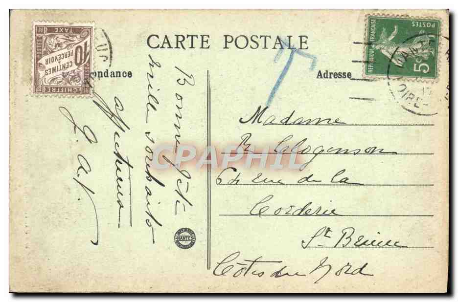 CPA Nantes Le Fuits Et Fer Forge Du Chateau — Rückseite