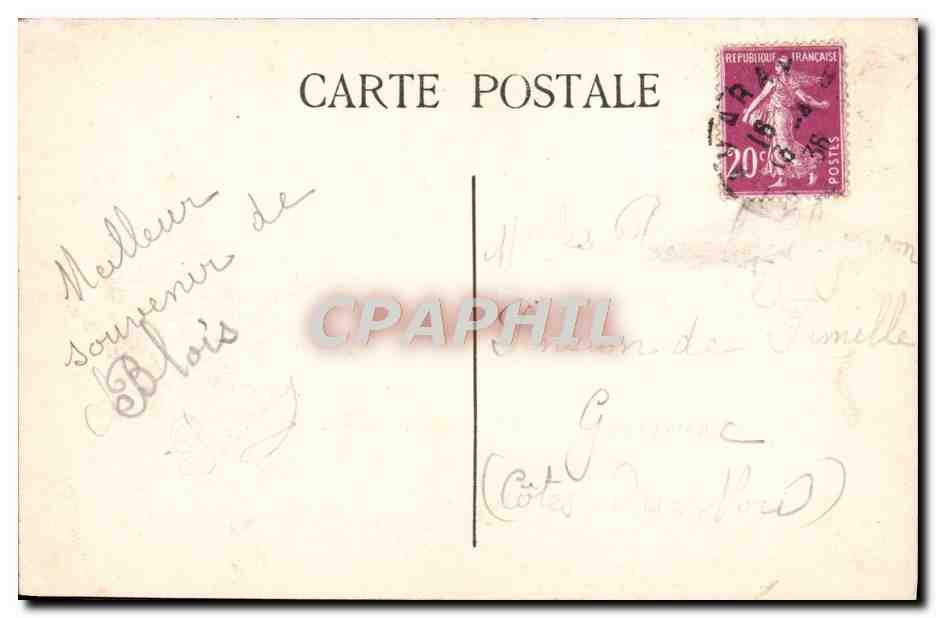 CPA Chambord Le Chateau — Rückseite