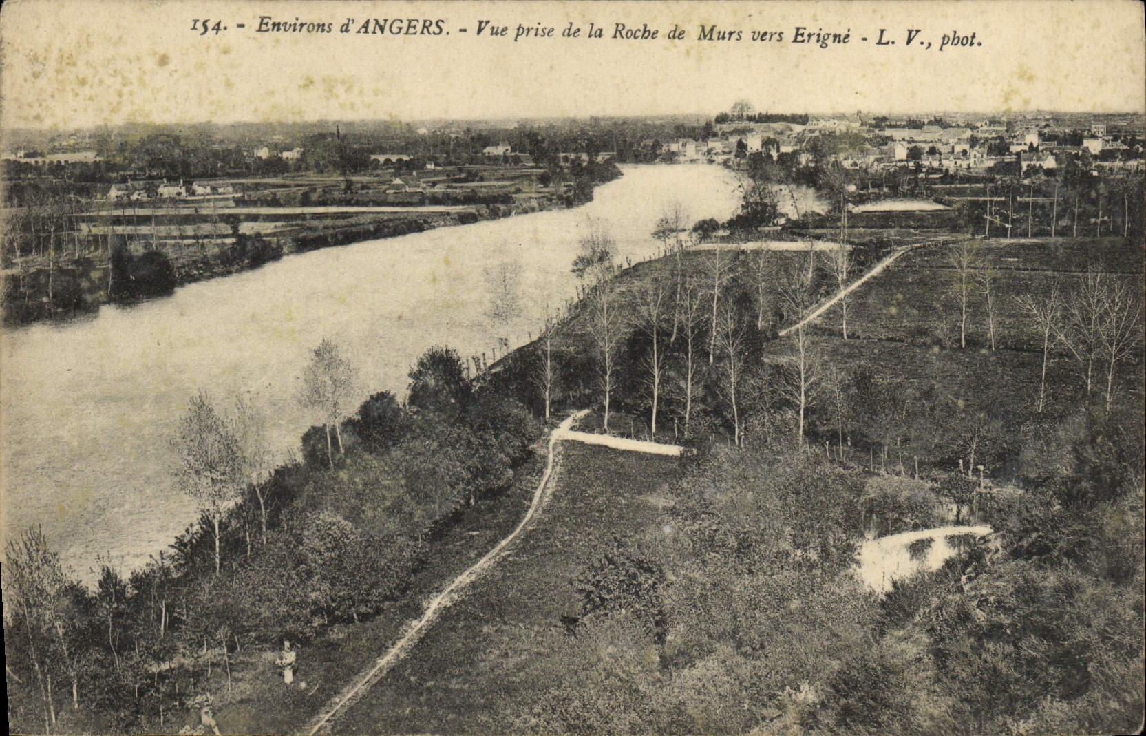 CPA Angers Vue Prise De La Roche De Murs Vers Erigne